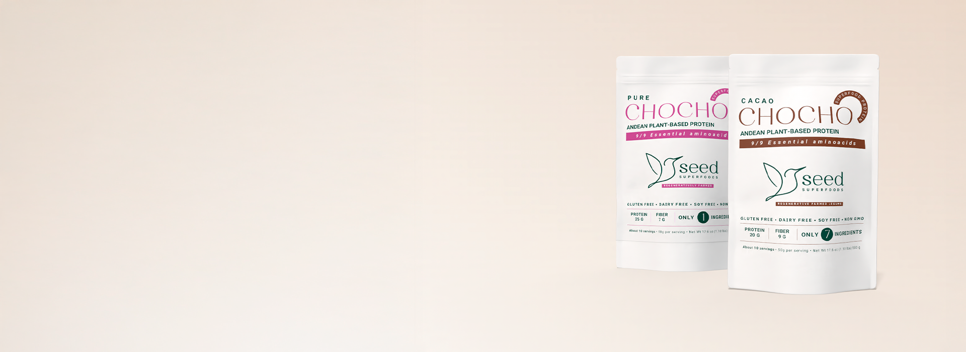 La única proteína<br>
que cuida tu salud<br>