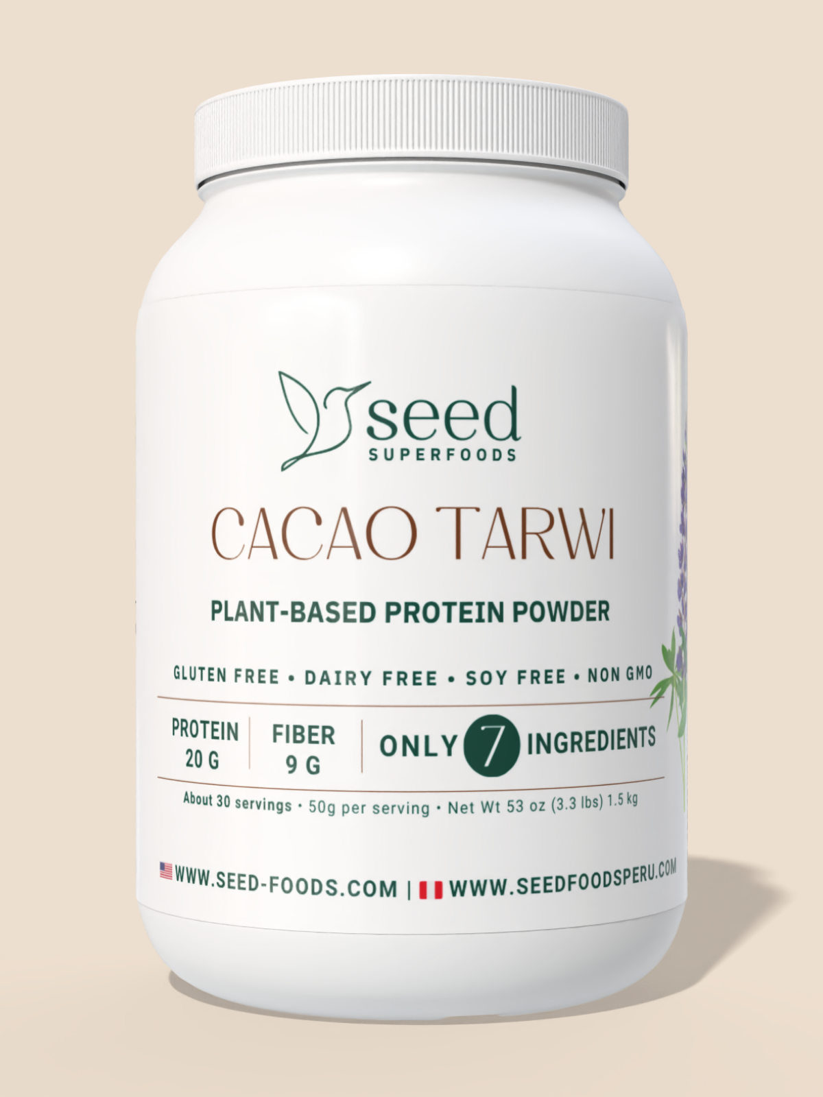 BLEND TARWI CACAO 1.5kg | 7 INGREDIENTES | SIN LACTOSA | SIN RELLENOS