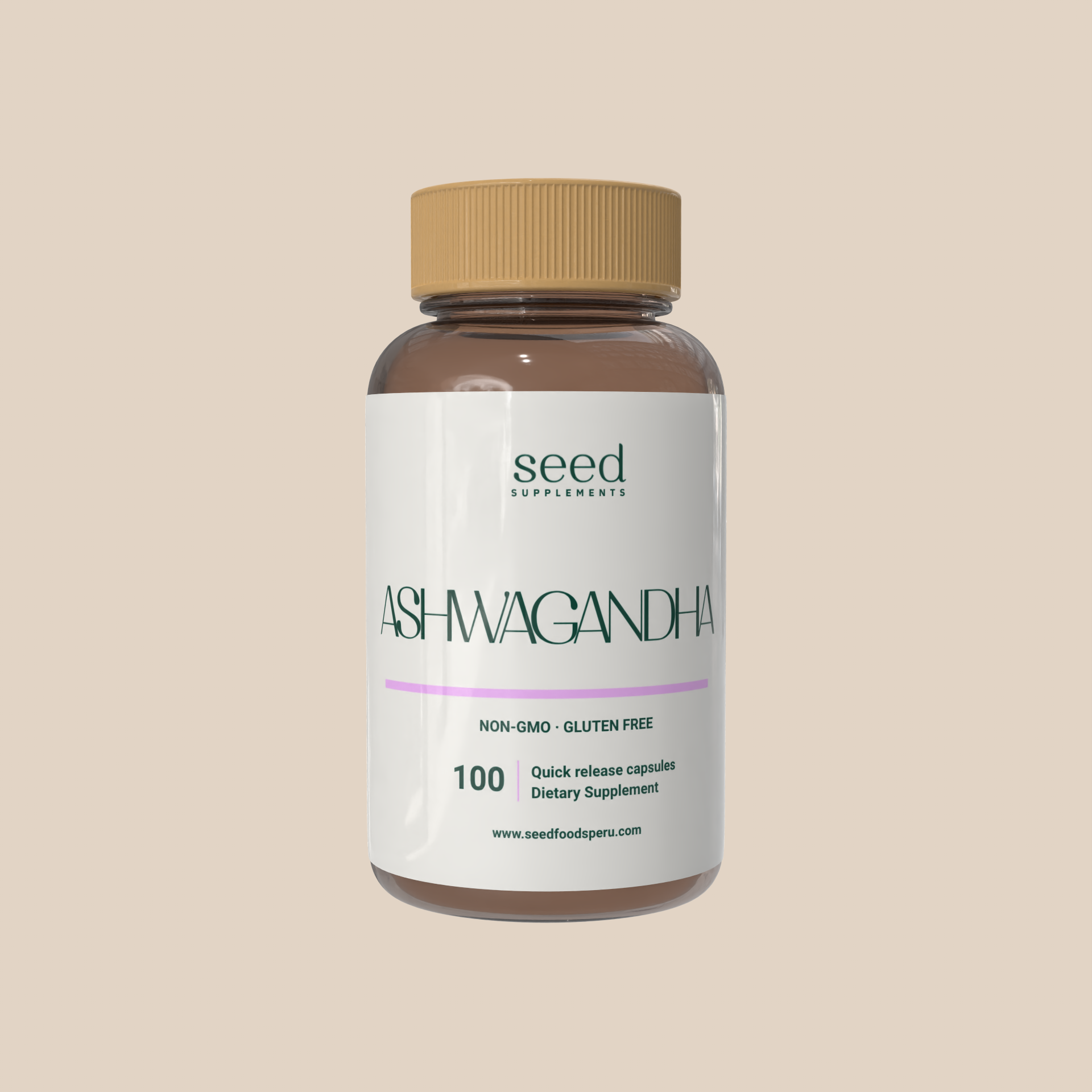 ASHWAGANDHA | ESTRES Y ANSIEDAD | 100 cápsulas