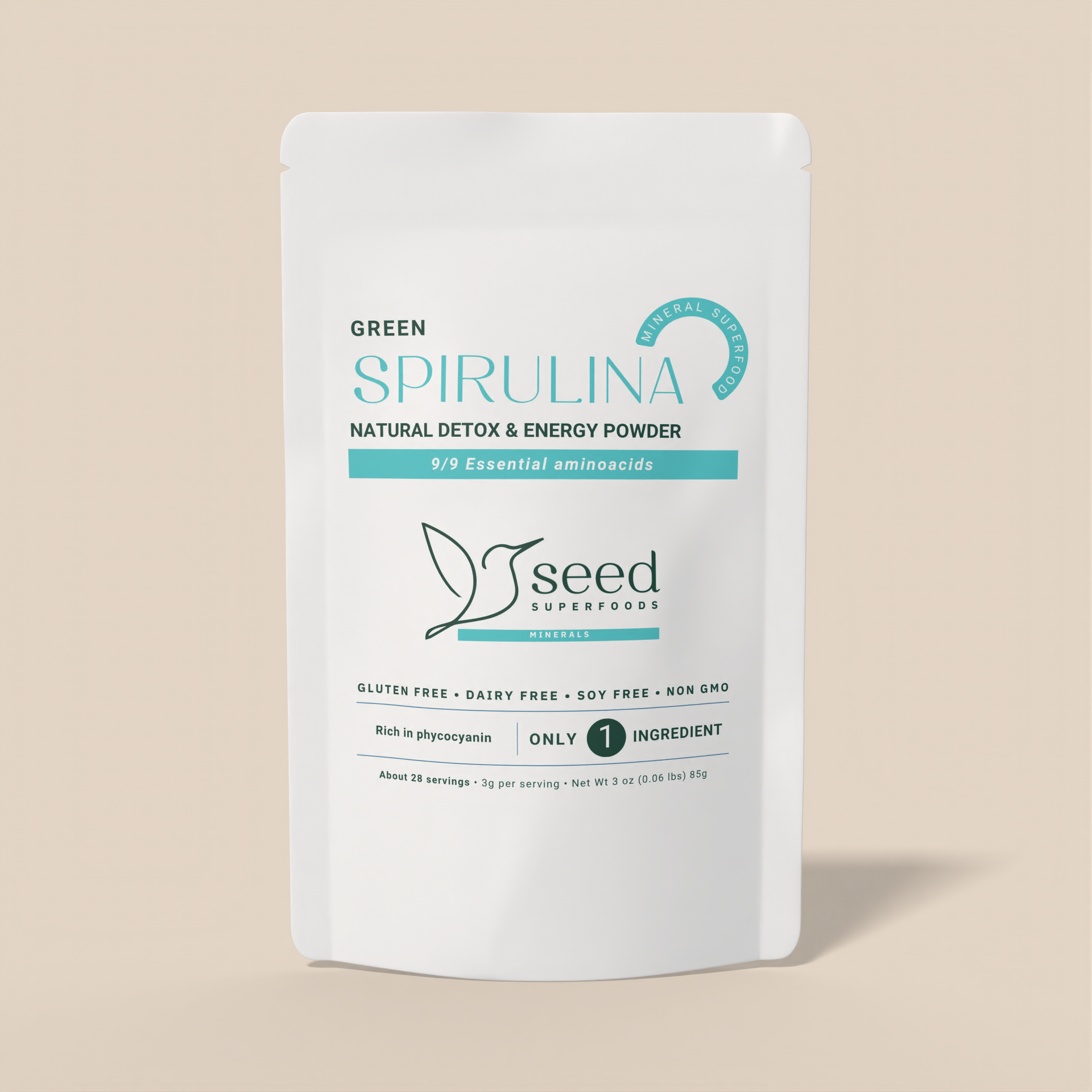ESPIRULINA VERDE | POLVO DETOX Y ENERGÍA NATURAL | 85g