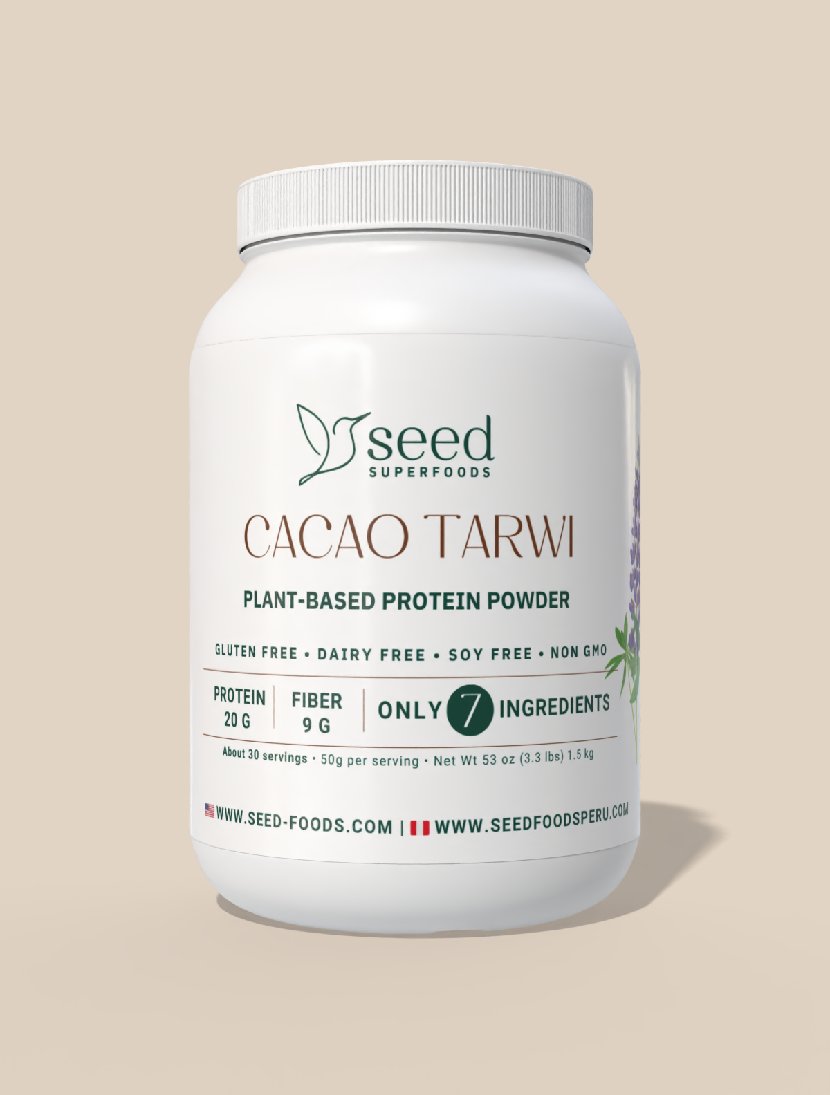 BLEND TARWI CACAO 1.5kg | 7 INGREDIENTES | SIN LACTOSA | SIN RELLENOS