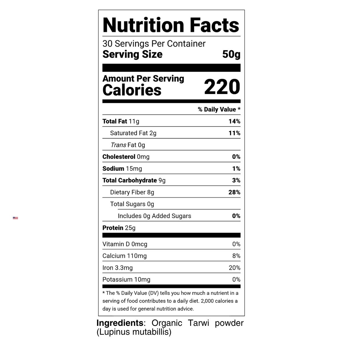 TARWI NATURAL | PROTEINA Y FIBRA | 1.5kg