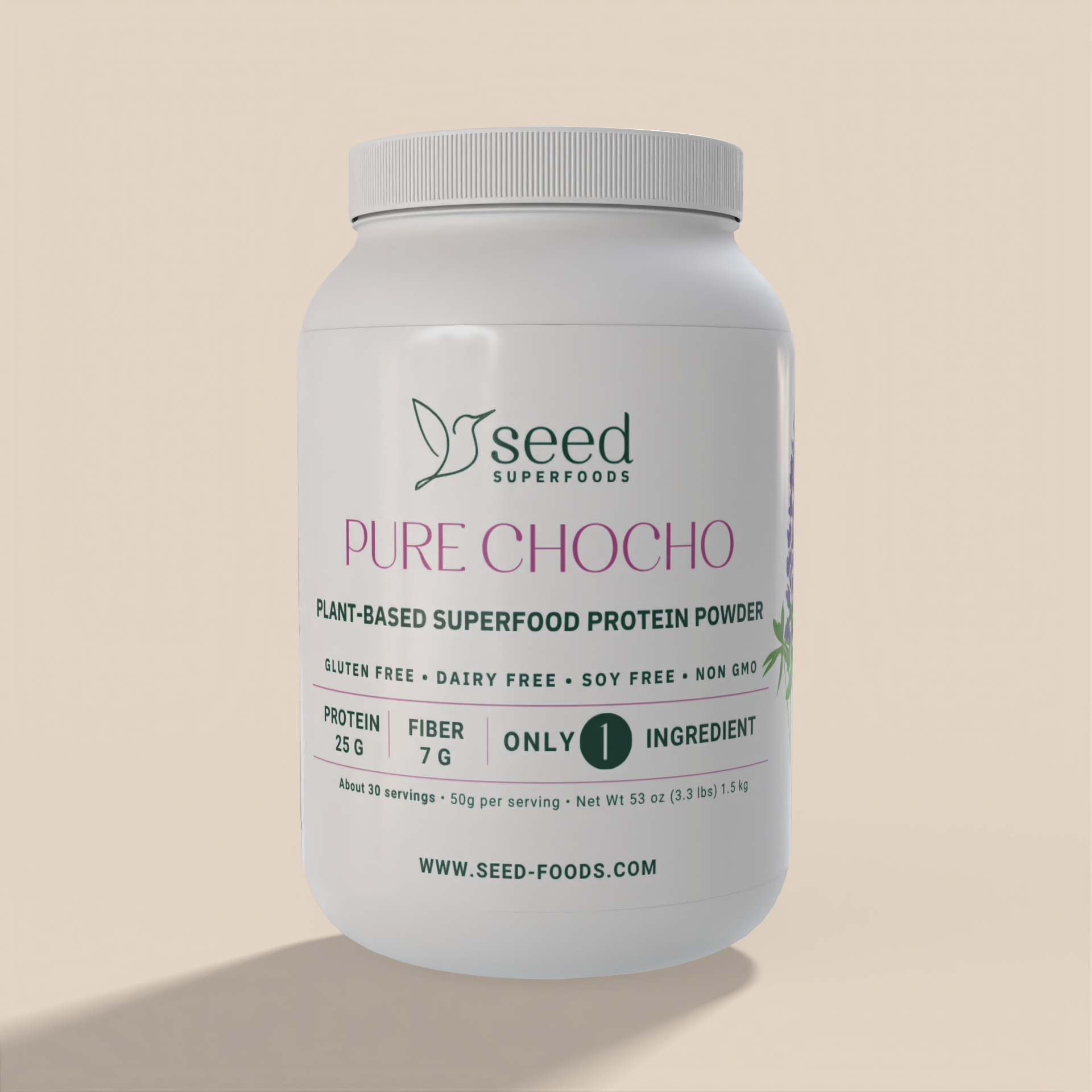 Proteína + Fibra de Tarwi Natural 1.5kg | 1 ingrediente de los Andes